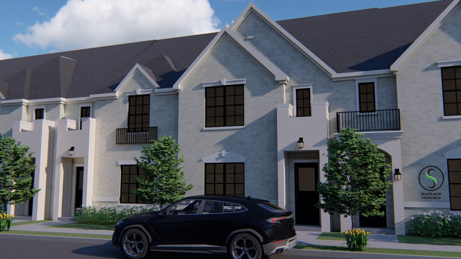 Renderings Charles Ridge Townhomes, 4100 Plano Parkway, Carrollton TX
